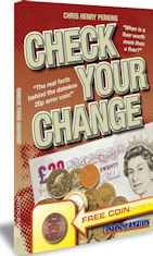 Values for all British decimal coins and circulating banknotes